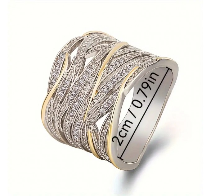 Елегантне широке кільце для жінок