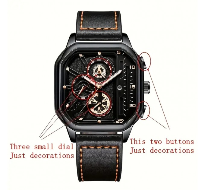 Чоловічий класичний кварцовый годинник