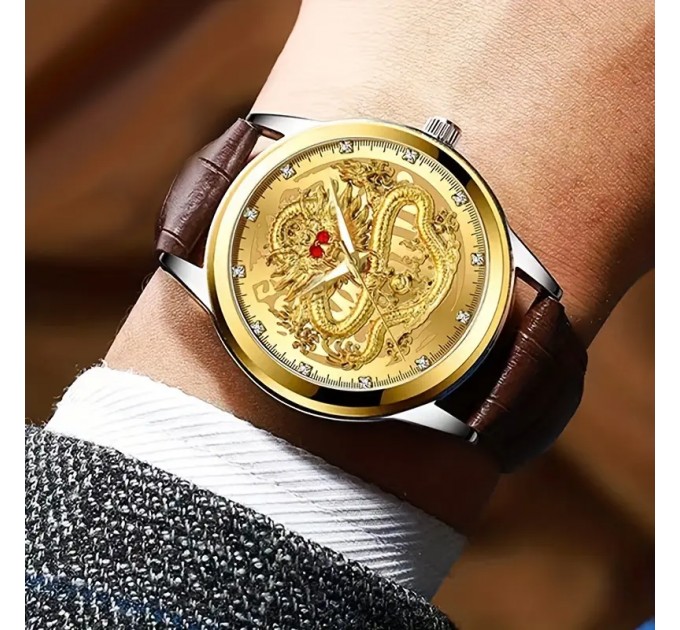 Кварцовий годинник Fashion Dragon для чоловіків