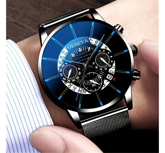 Чоловічий кварцовий годинник з нержавіючої сталі