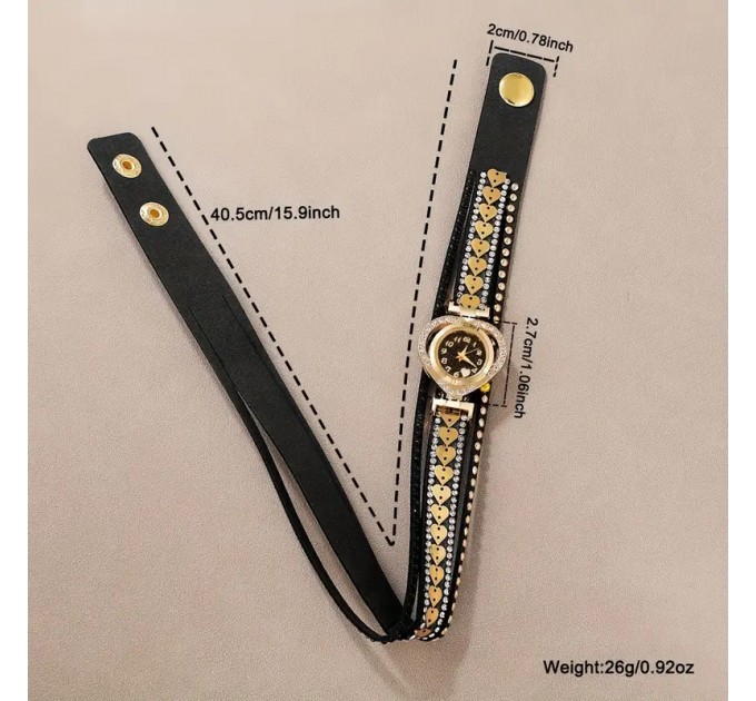 Жіночий кварцовый годинник з серцевидним циферблатом та таймером