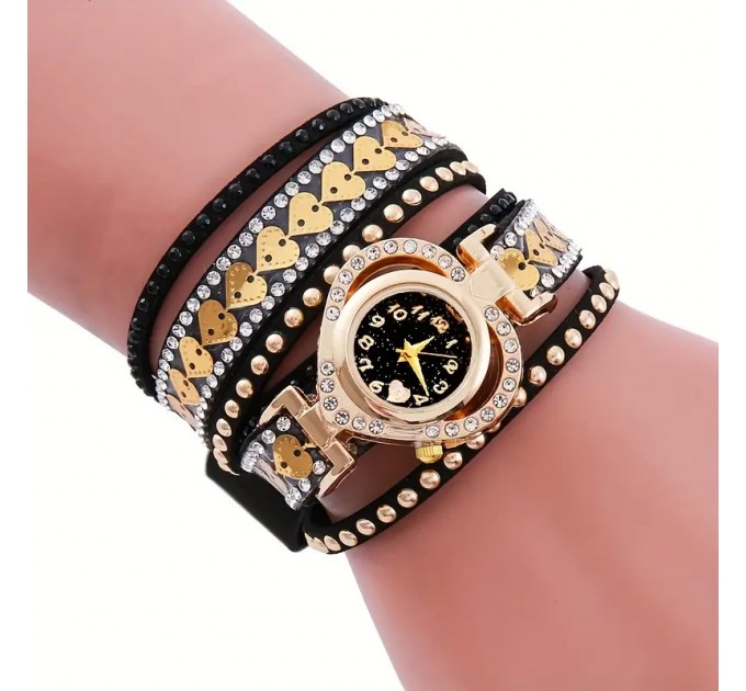 Жіночий кварцовый годинник з серцевидним циферблатом та таймером