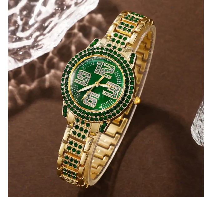 Модний кварцовий годинник і ювелірний набір для жінок