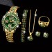 Модний кварцовий годинник і ювелірний набір для жінок